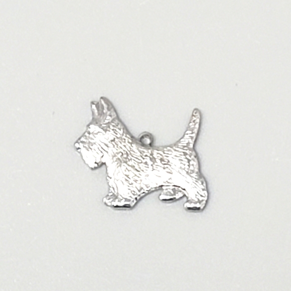 Sterling Silver Scottish Terrior (Scottie) Dog Pendant - Picture 1 of 8